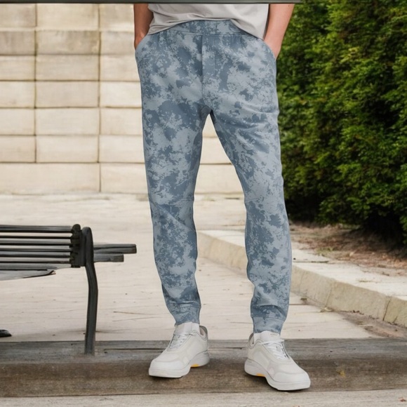 Lululemon City Sweat Jogger 29" French Terry Spectral Chambray River Blue Sz L - Picture 1 of 15